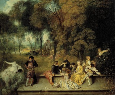 Pleasures of Love, ca. 1718-1719. Artist: Watteau, Jean Antoine (1684-1721)
