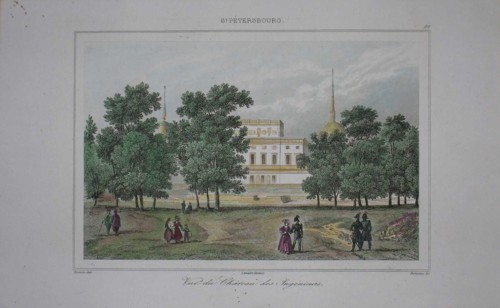 Saint Michael's Castle in Saint Petersburg, Early 19th cen.. Artist: Anonymous