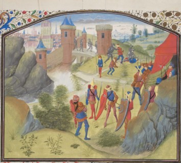 The Siege of Antioch. Miniature from the Historia by William of Tyre, 1460s. Artist: Anonymous