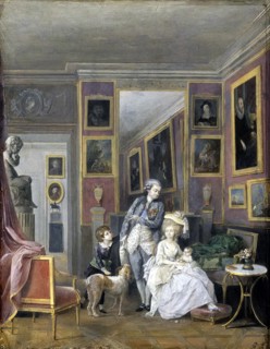 Prince Alexander Sergeevich Stroganov with his wife Ekaterina Petrovna and children, ca 1778. Artist: Anonymous