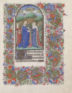 The Visitation (Book of Hours), 1440-1460. Artist: Bedford Master (active 1405-1465)