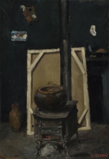 The Stove in the Studio, ca 1865. Artist: Cézanne, Paul (1839-1906)