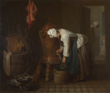La Fontaine (The Water Cistern), 1733. Artist: Chardin, Jean-Baptiste Siméon (1699-1779)
