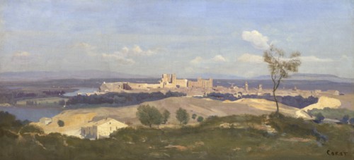 Avignon from the West, 1836. Artist: Corot, Jean-Baptiste Camille (1796-1875)