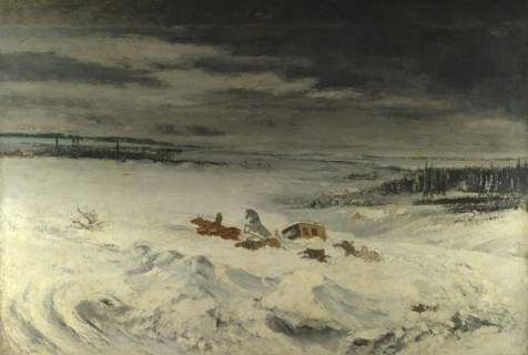 The Diligence in the Snow, 1860. Artist: Courbet, Gustave (1819-1877)