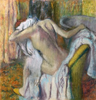 After the Bath, c. 1890. Artist: Degas, Edgar (1834-1917)