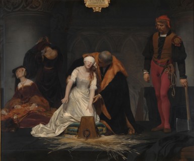 The Execution of Lady Jane Grey, 1833. Artist: Delaroche, Paul Hippolyte (1797-1856)