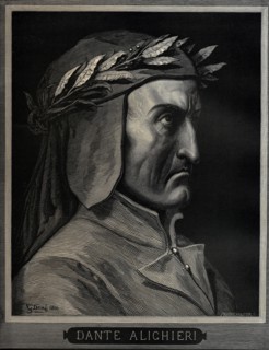 Dante Alighieri (1265-1321), 1860. Artist: Doré, Gustave (1832-1883)