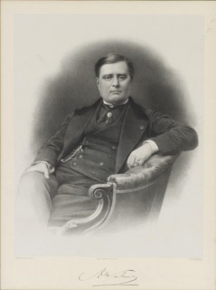 Portrait of Alexandre Florian Joseph, Count Colonna-Walewski (1810-1868). Artist: Lemoine, Auguste (1822-1869)