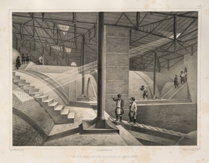 Part of the Arch and a metal roof (From: The Construction of the Saint Isaac's Cathedral), 1845. Artist: Montferrand, Auguste, de (1786-1858)