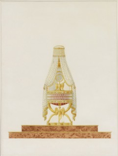 Design of the Bassinet for His Majesty the King of Rome, 1811. Artist: Percier, Charles (1764-1838)