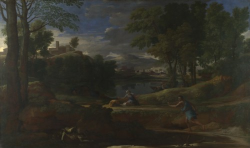 Landscape with a Man killed by a Snake, 1648. Artist: Poussin, Nicolas (1594-1665)