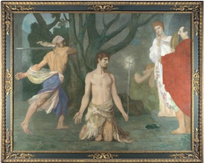 The Beheading of Saint John the Baptist, c. 1869. Artist: Puvis de Chavannes, Pierre Cécil (1824-1898)