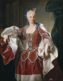 Portrait of Elisabeth Farnese, Queen consort of Spain, 1723. Artist: Ranc, Jean (1674-1735)