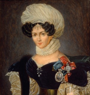 Portrait of Princess Tatyana Vasilyevna Golitsyna (1783-1841), 1830s. Artist: Riss, François Nicolas (1804-1886)