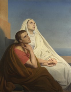 Saints Augustine and Monica, 1854. Artist: Scheffer, Ary (1795-1858)