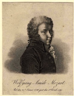 Portrait of the composer Wolfgang Amadeus Mozart (1756-1791), after 1824. Artist: Tardieu, Pierre Alexandre (1756-1844)