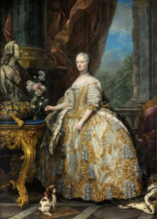 Portrait of Marie Leszczynska, Queen of France (1703-1768), 1747. Artist: Van Loo, Carle (1705-1765)
