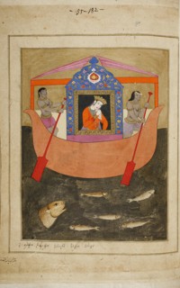 Illustration to the epic poem The Knight in the Panther's Skin by Shota Rustaveli, 18th century. Artist: Tseretliseuli, E. Ts. (active 18th century)