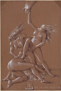 New Year's Greeting with Three Witches, 1514. Artist: Baldung, Hans (1484-1545)