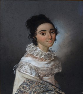 Portrait of Yekaterina Emmanuilovna Abamelik-Lazareva (1806-1880), née Manuk-Bey, 1820. Artist: Bardou, Karl Wilhelm (1750s-after 1842)