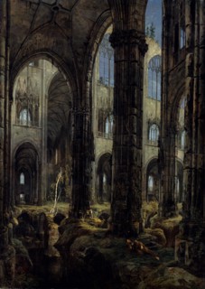 Gothic Church Ruins, 1826. Artist: Blechen, Carl (1798-1840)