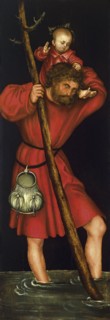 Saint Christopher, ca 1514. Artist: Cranach, Lucas, the Elder (1472-1553)