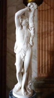 Sculpture Lamp in the Vestibule of Kuskovo Palace, c. 1780. Artist: Just, Johann (active 1770-1780s)