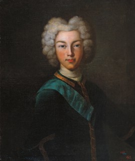 Portrait of the Tsar Peter II of Russia (1715-1730), End 1720s. Artist: Luedden, Johann Paul (?-1739)