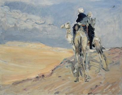 Sandstorm in the Libyan Desert, 1914. Artist: Slevogt, Max (1868-1932)