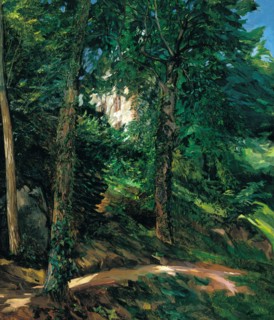 Castle Grounds in Lichtenberg in Odenwald, 1900. Artist: Trübner, Heinrich Wilhelm (1851-1917)