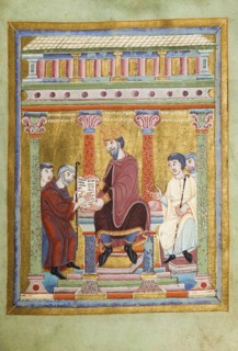 Henry III, Holy Roman Emperor (Evangelarium for Henry III), 1039?1043. Artist: Anonymous