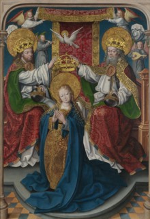 The Coronation of the Virgin (The Liesborn Altarpiece), c. 1520. Artist: Baegert, Jan (ca 1465-ca 1535)