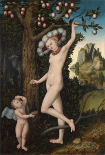 Cupid complaining to Venus, c. 1525. Artist: Cranach, Lucas, the Elder (1472-1553)