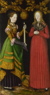 Saints Genevieve and Apollonia, 1506. Artist: Cranach, Lucas, the Elder (1472-1553)