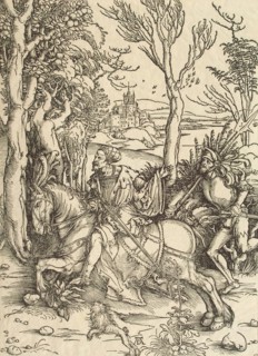 Knight and Lansquenet, c. 1497. Artist: Dürer, Albrecht (1471-1528)