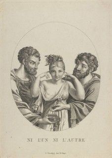 None of the two (Ni L'Un, Ni L'Autre), Early 19th cen.. Artist: Fleischmann, Friedrich (1791-1834)