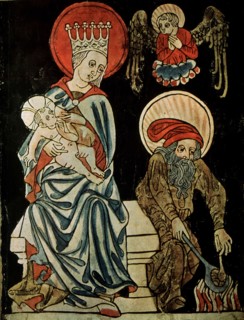 Rest on the Flight into Egypt, c.1410. Artist: German master