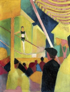 Tightrope walker, c. 1913. Artist: Macke, August (1887-1914)