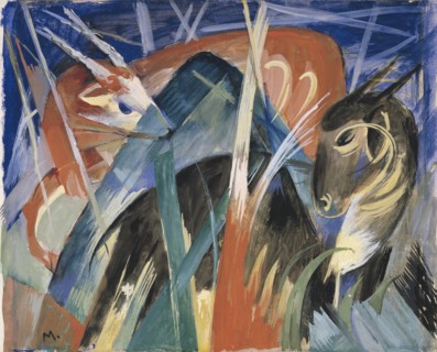 Fable Animals I (Composition with animals I), 1913. Artist: Marc, Franz (1880-1916)