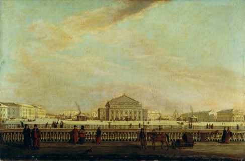 The St. Petersburg Imperial Bolshoi Kamenny Theatre. Artist: Mayr, Johann Georg, von (1760-1816)