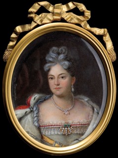 Portrait of Grand Duchess Anna Petrovna of Russia (1708-1728), 1874. Artist: Rockstuhl, Alois Gustav (1798-1877)