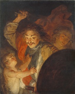 Mars, Venus and Cupid (Allegory of Anger), c.1630. Artist: Sandrart, Joachim, von (1606-1688)