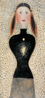 Figure en face, 1915-1916. Artist: Schlemmer, Oskar (1888-1943)