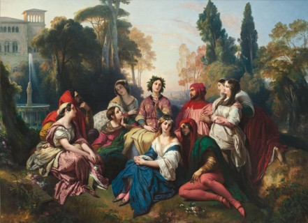 The Decameron, 1837. Artist: Winterhalter, Franz Xavier (1805-1873)