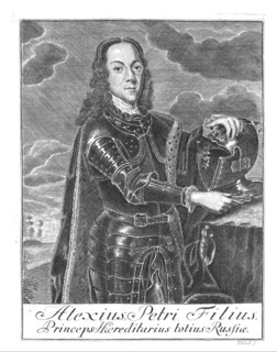 Portrait of Tsarevich Alexei Petrovich of Russia (1690-1718), ca 1730. Artist: Wortmann, Christian Albrecht (1680-1760)