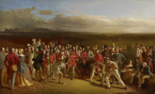 The Golfers, 1847. Artist: Lees, Charles (1800-1880)