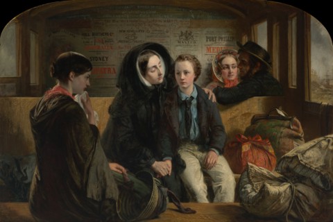 Second Class. The parting, 1854. Artist: Solomon, Abraham (1824-1862)
