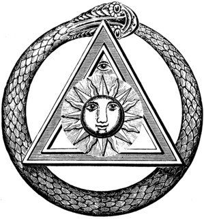 Snake and Eye (from The Kneph. Official Journal of the Antient and Primitive Rite of Masonry), End of 19th cen.. Artist: Yarker, John (1833-1913)
