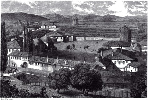View of Bakhchisaray, ca 1845. Artist: 19244, James (active Mid of 19th cen.)